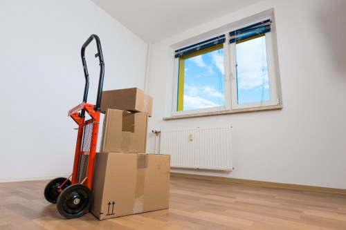 Customer discussing a removals quote with a moving specialist